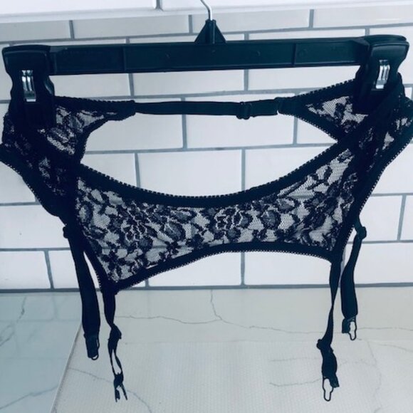 TWO sets of black garter belts, one Maison Close, 1 brand unknown, size M / S. - Picture 6 of 9